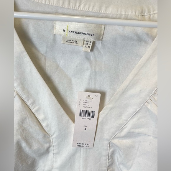 Anthropologie NEW Women's Clemence Dip Dyes Embroidered Floral Dress Size 4 - Picture 4 of 6